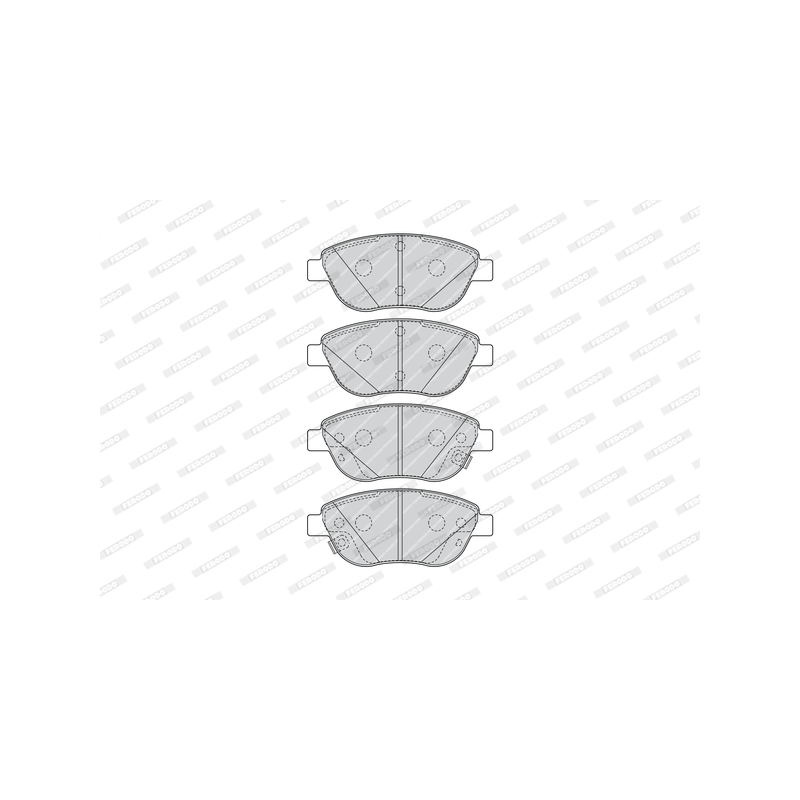 Pastiglie freno asse anteriore - FERODO