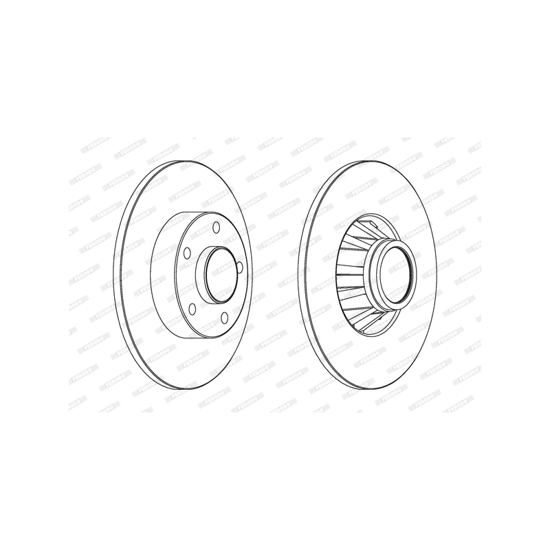 Disco freno asse posteriore - FERODO