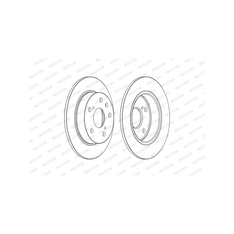 Disco freno asse posteriore - FERODO