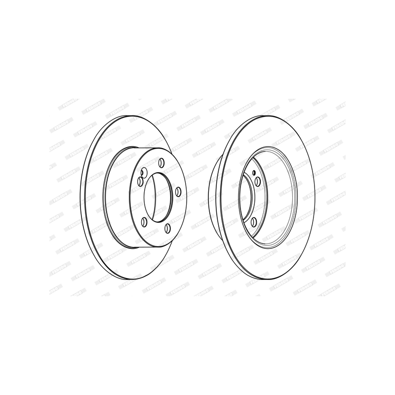 Disco freno asse posteriore - FERODO