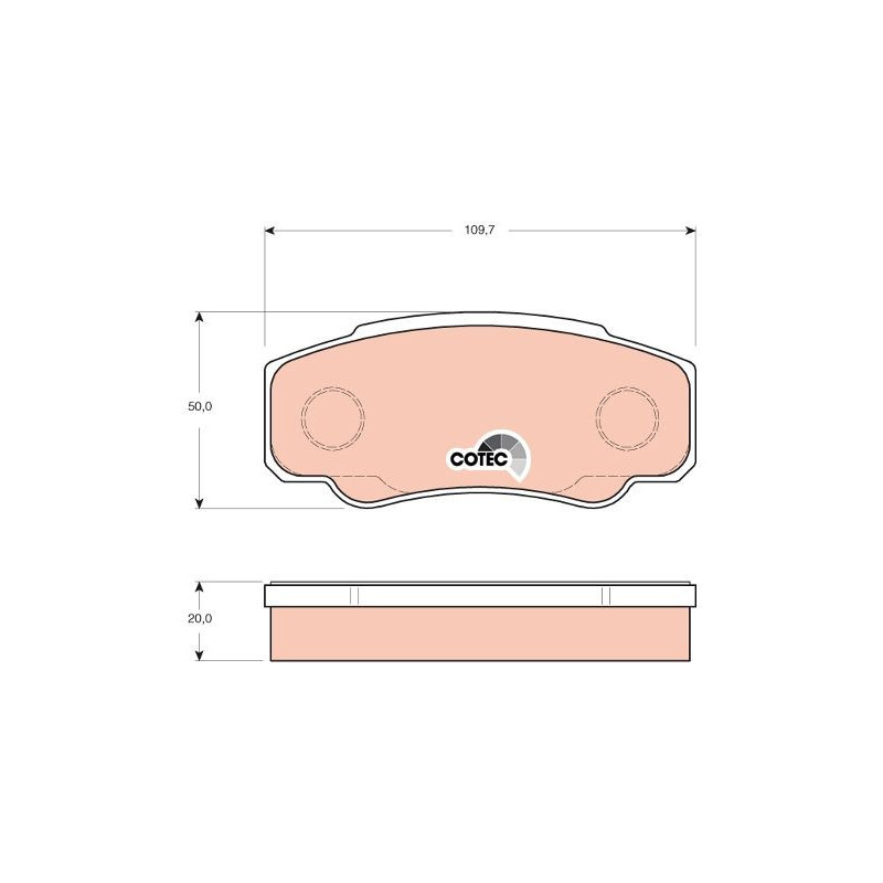 Pastiglie freno asse posteriore - TRW