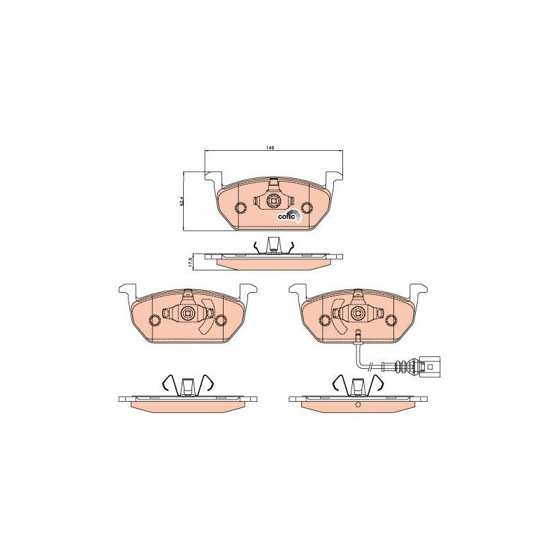 Pastiglie freno asse anteriore - TRW