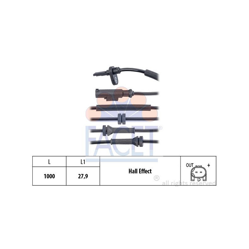 Sensore ABS - FACET