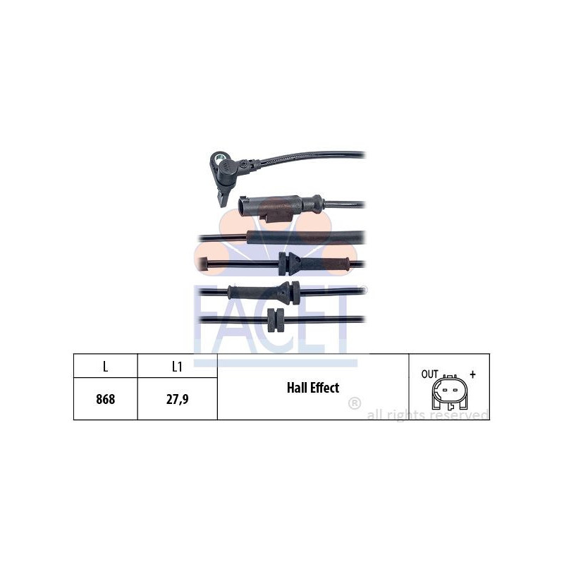 Sensore ABS - FACET