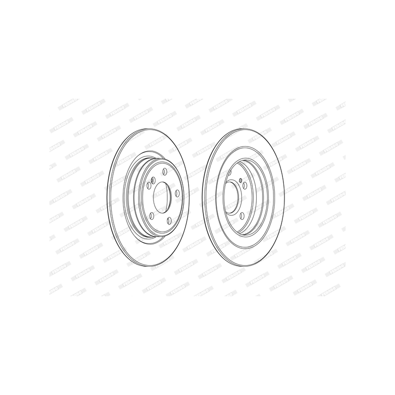 Disco freno asse posteriore - FERODO