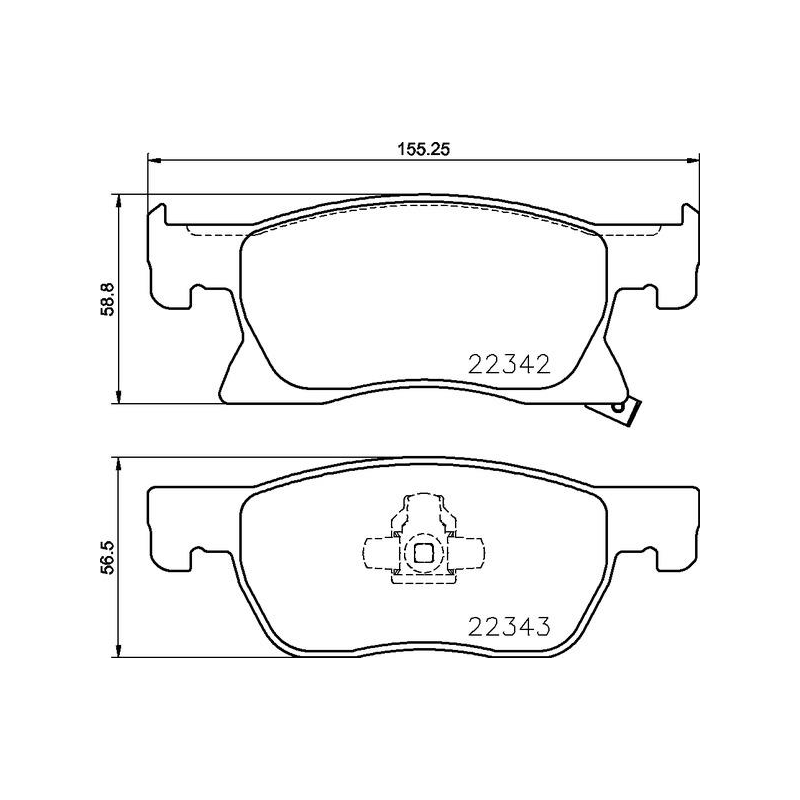 Pastiglie freno asse anteriore - BREMBO