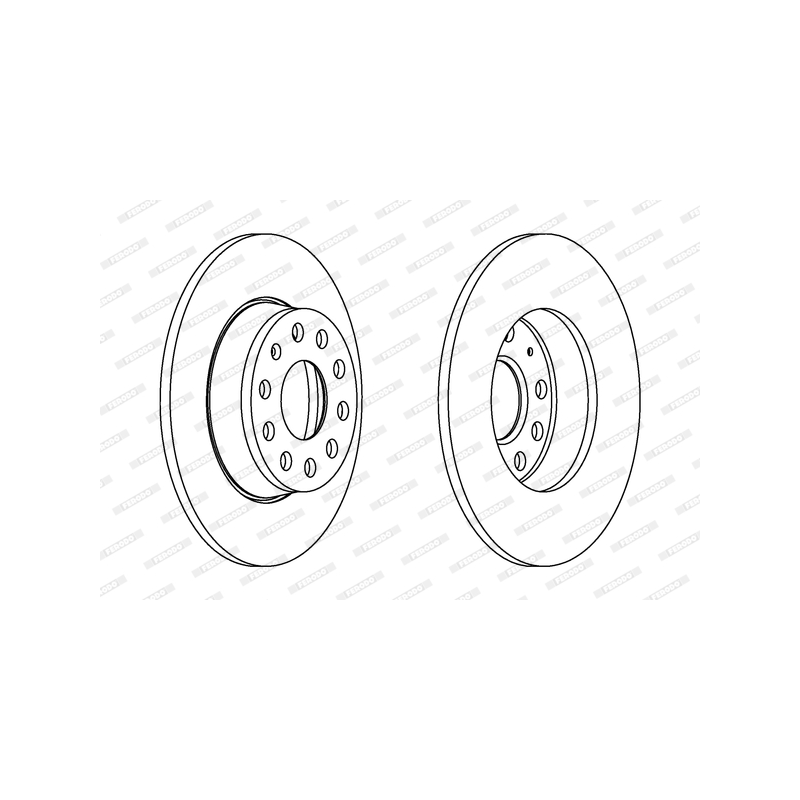 Disco freno asse posteriore - FERODO