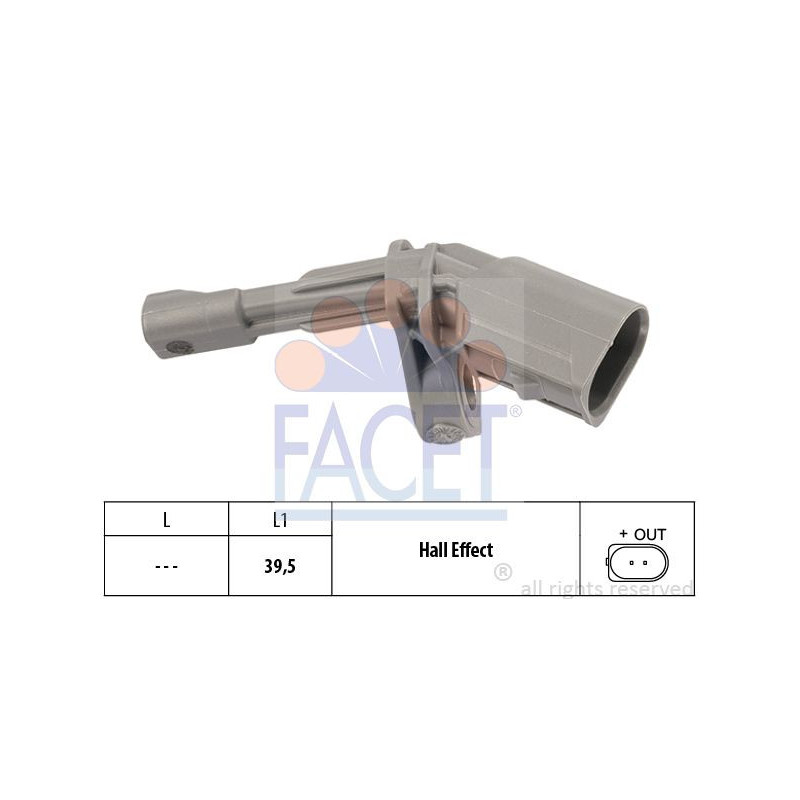 Sensore ABS - FACET