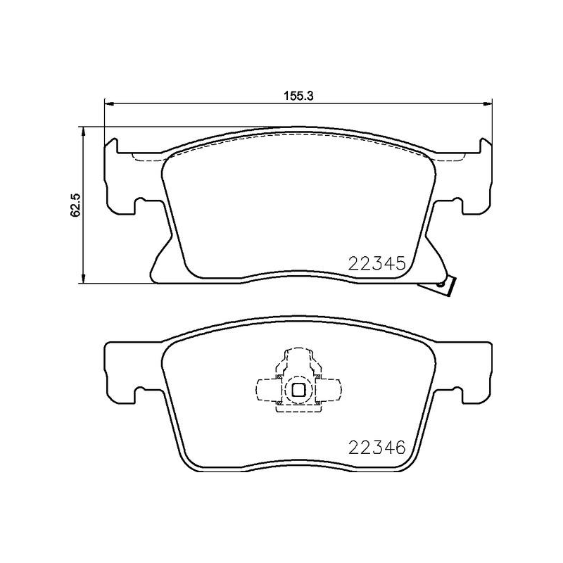 Pastiglie freno asse anteriore - BREMBO