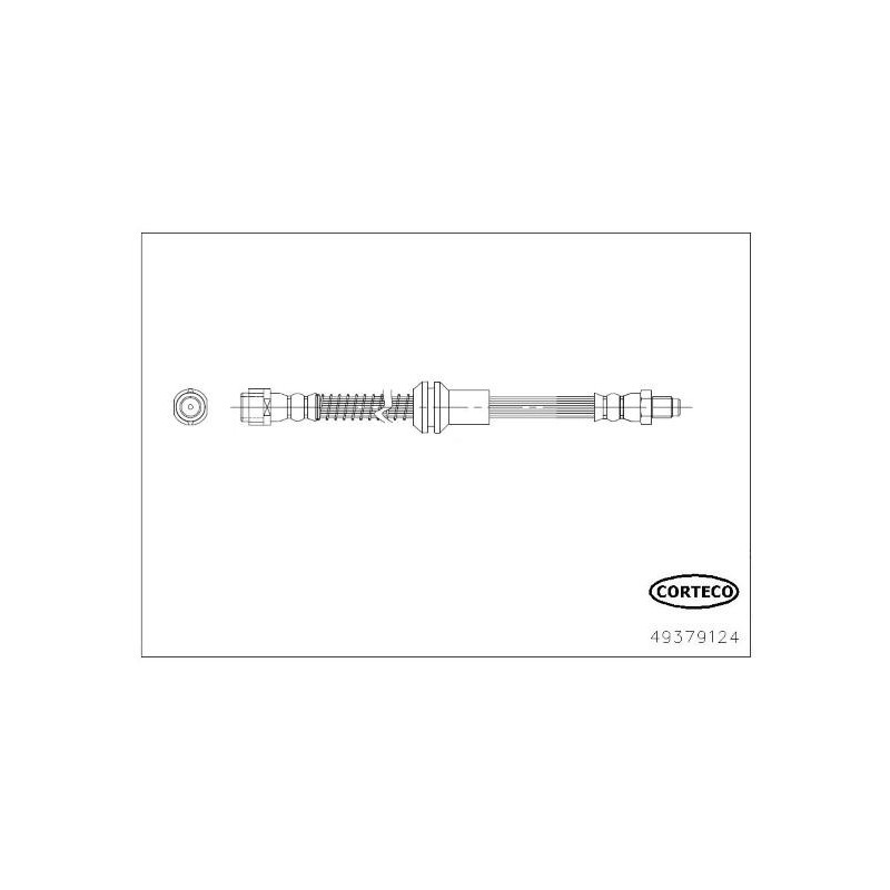 Flessibile freno asse anteriore - CORTECO