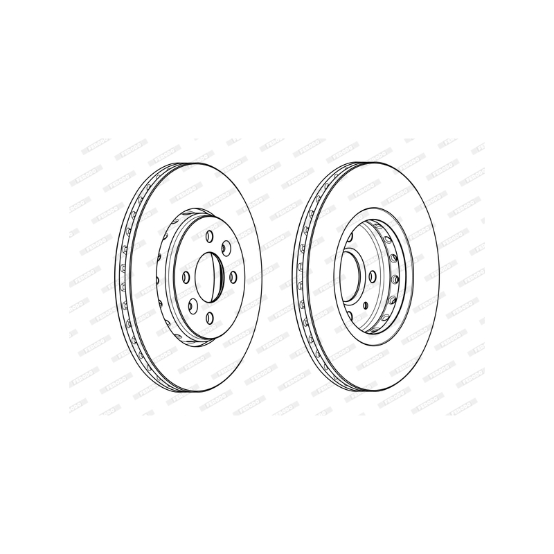 Disco freno asse anteriore - FERODO