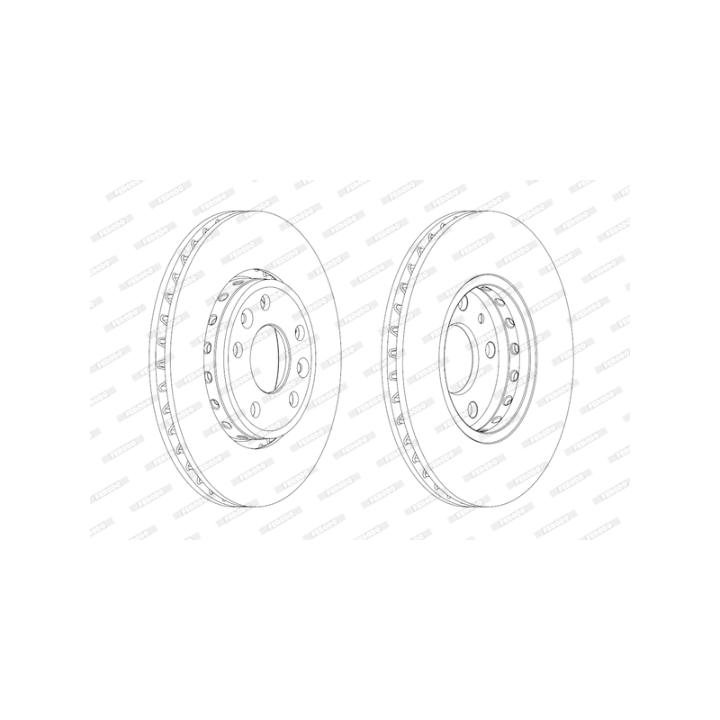 Disco freno asse anteriore - FERODO