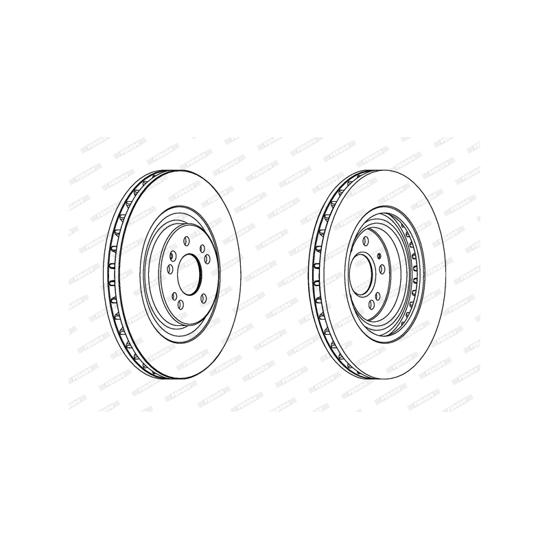 Disco freno asse anteriore - FERODO