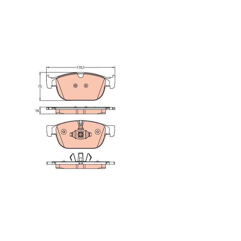 Pastiglie freno asse anteriore - TRW
