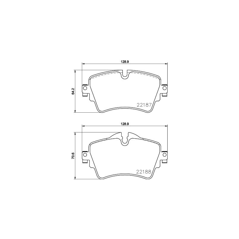 Pastiglie freno asse anteriore - BREMBO