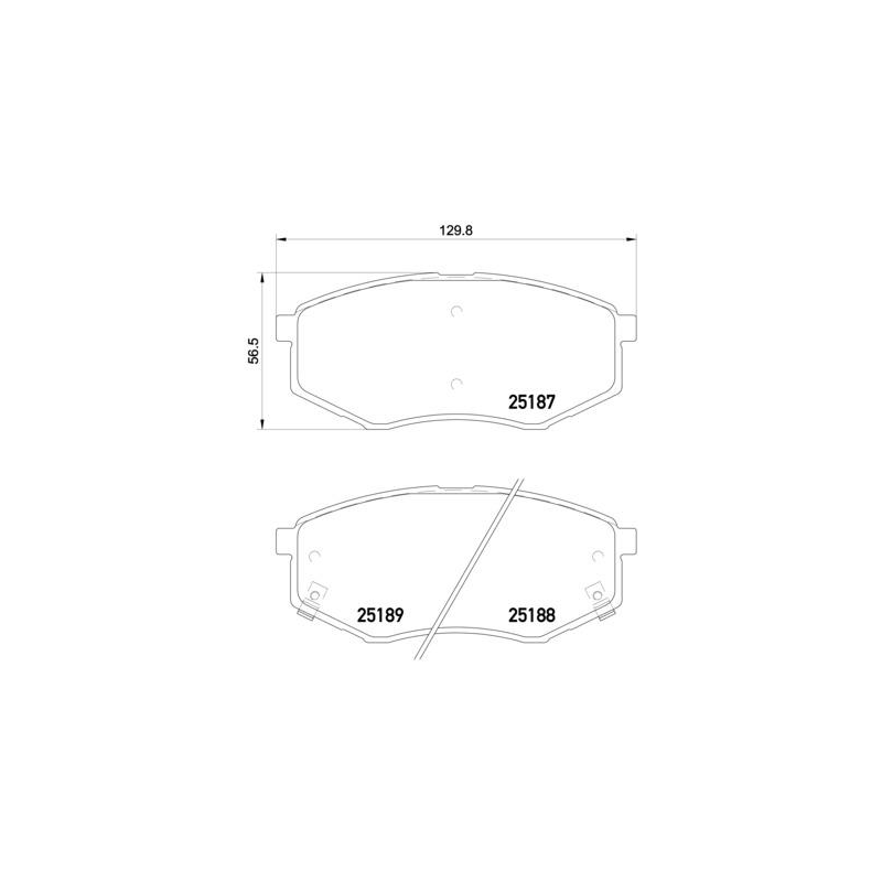 Pastiglie freno asse anteriore - BREMBO