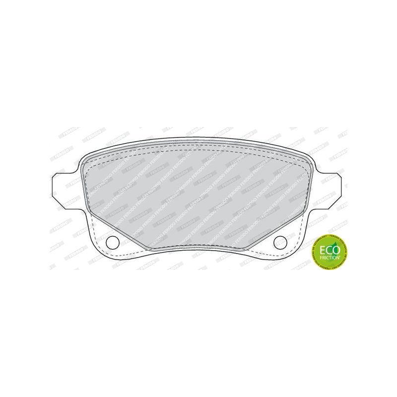 Pastiglie freno asse posteriore - FERODO