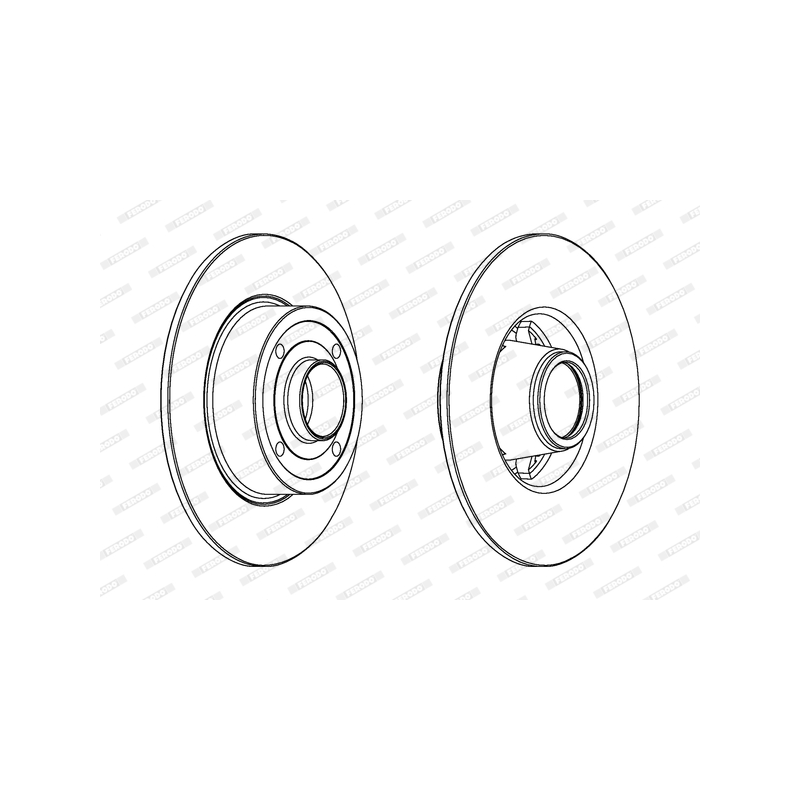 Disco freno asse posteriore - FERODO