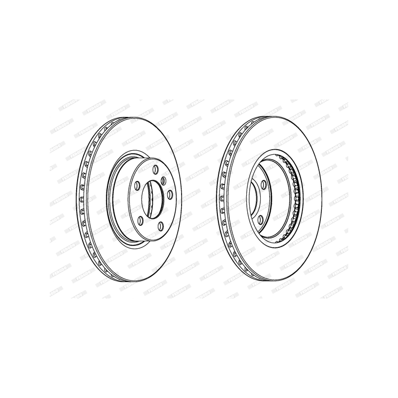 Disco freno asse anteriore - FERODO