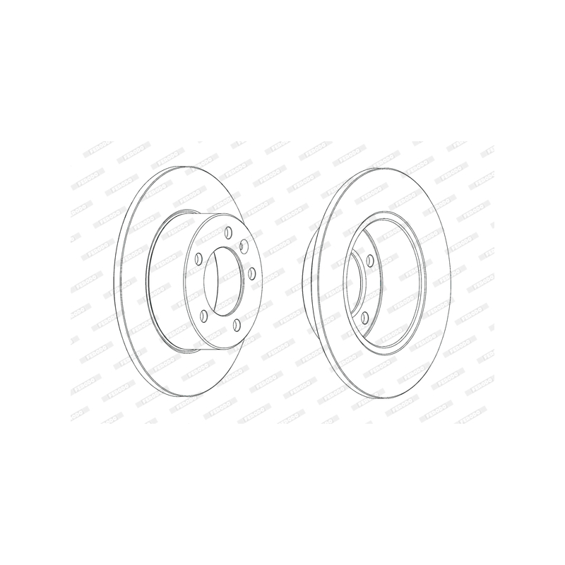 Disco freno asse posteriore - FERODO