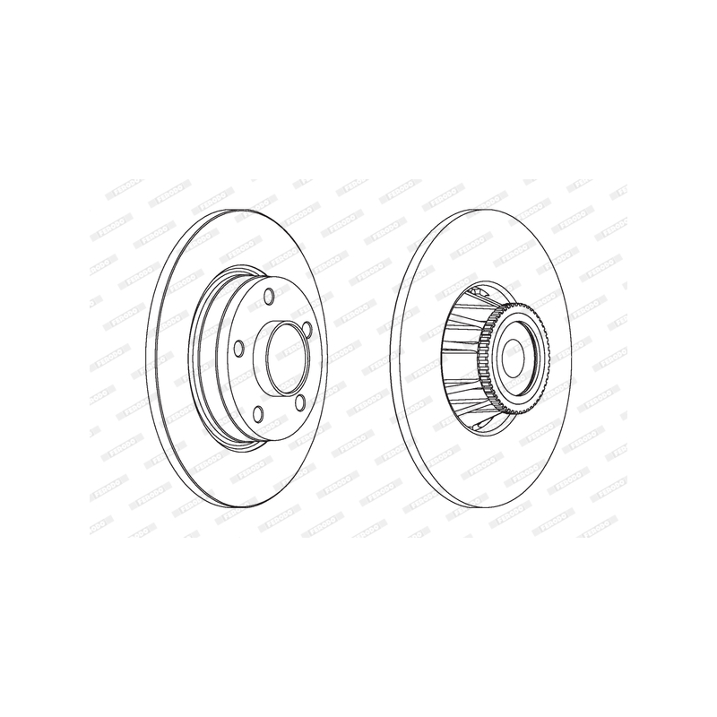 Disco freno asse posteriore - FERODO