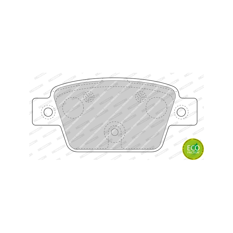 Pastiglie freno asse posteriore - FERODO