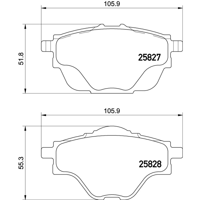Pastiglie freno asse posteriore - BREMBO