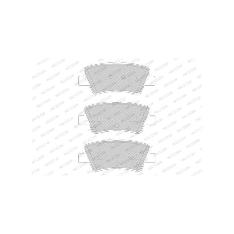 Pastiglie freno asse posteriore - FERODO