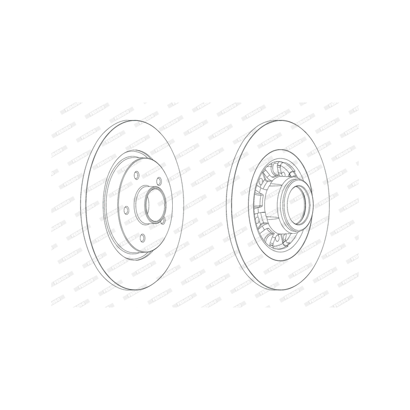 Disco freno asse posteriore - FERODO