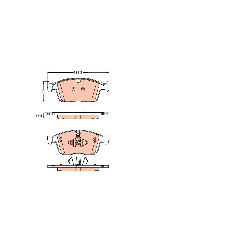 Pastiglie freno asse anteriore - TRW