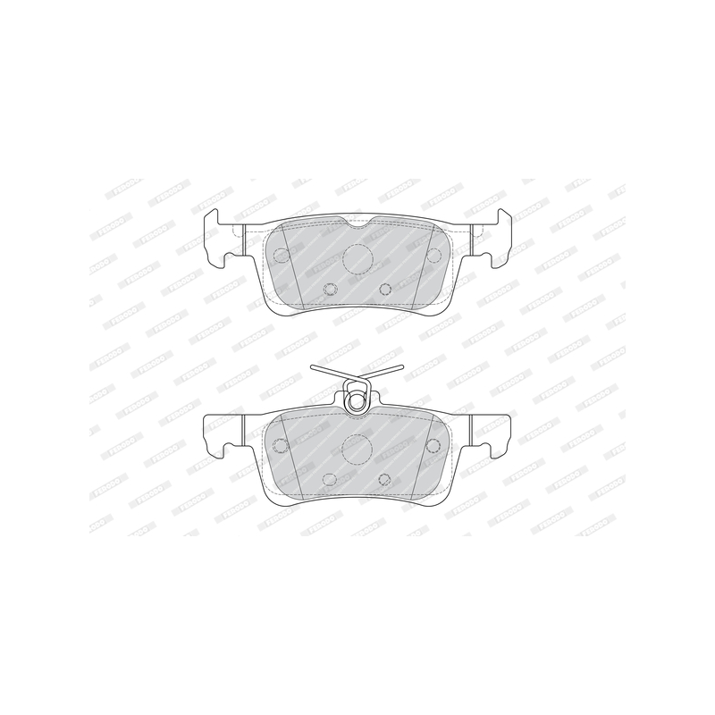 Pastiglie freno asse posteriore - FERODO