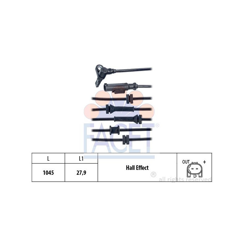 Sensore ABS - FACET