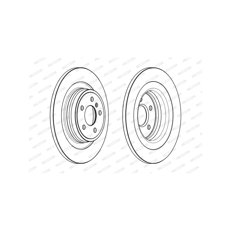 Disco freno asse posteriore - FERODO