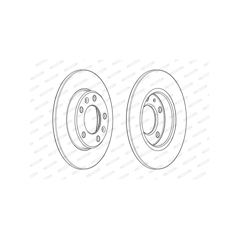 Disco freno asse posteriore - FERODO