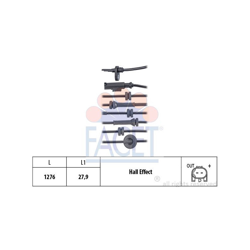 Sensore ABS - FACET