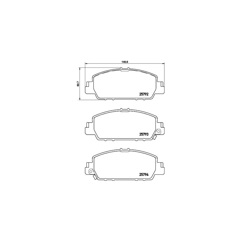 Pastiglie freno asse anteriore - BREMBO