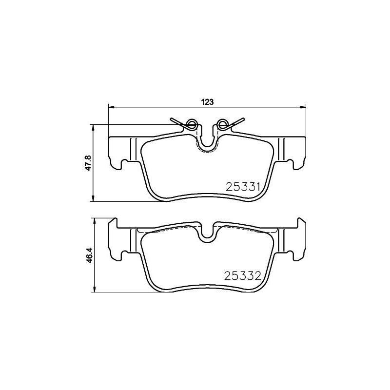 Pastiglie freno asse posteriore - BREMBO