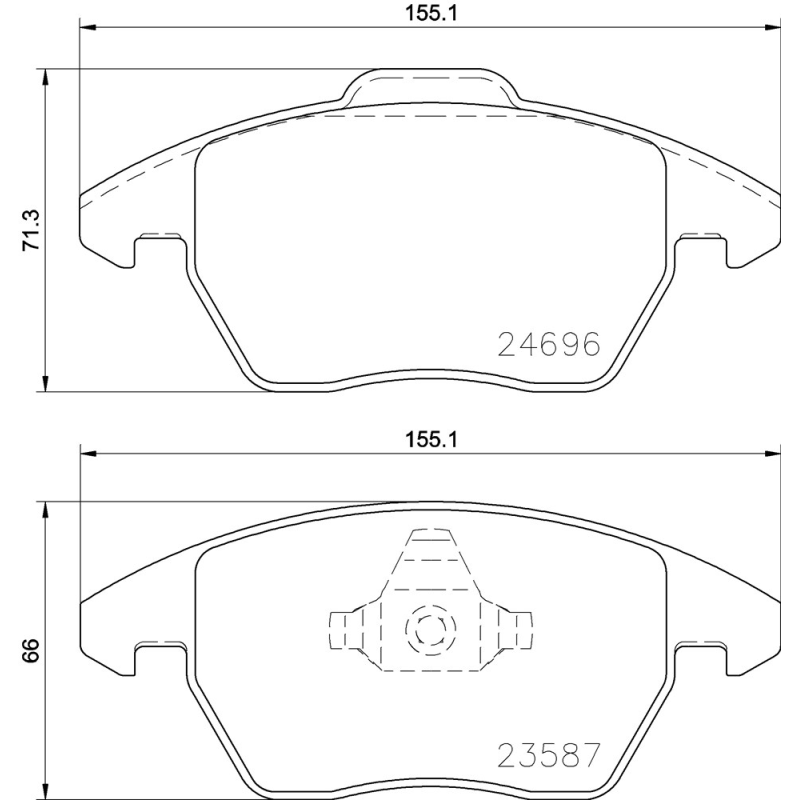 Pastiglie freno asse anteriore - BREMBO
