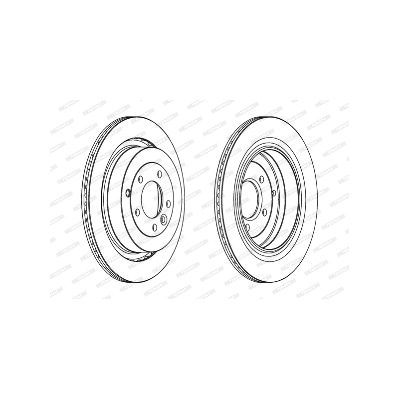 Disco freno asse posteriore - FERODO