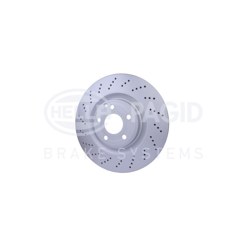 Disco freno asse anteriore - HELLA BRAKE