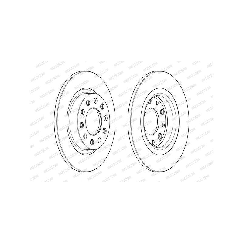Disco freno asse posteriore - FERODO