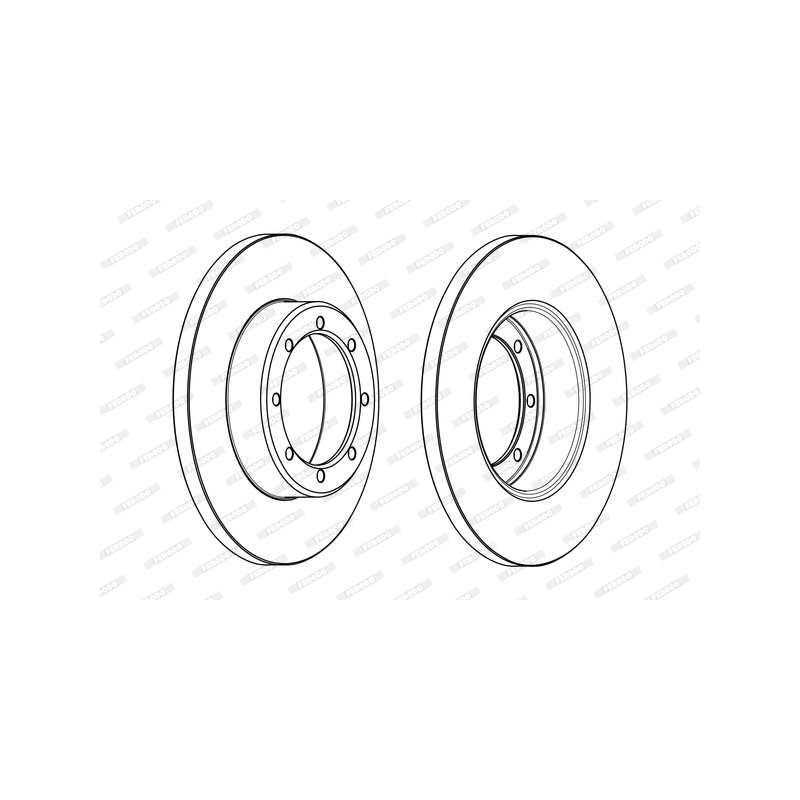 Disco freno asse posteriore - FERODO