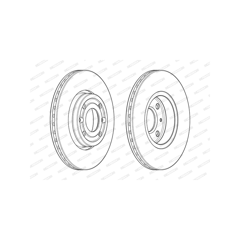 Disco freno asse posteriore - FERODO