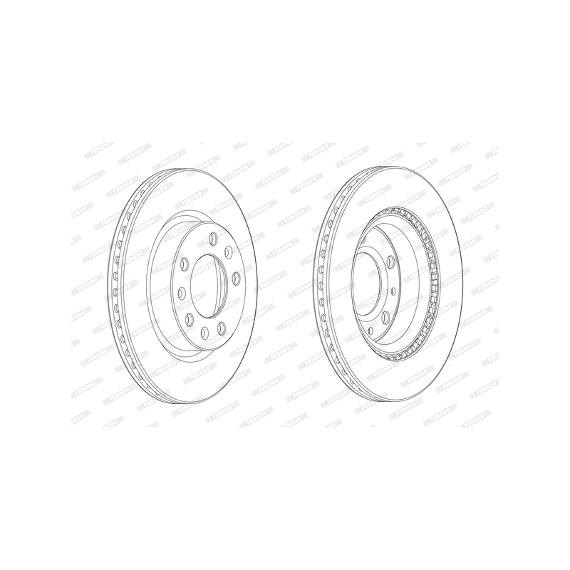 Disco freno asse anteriore - FERODO