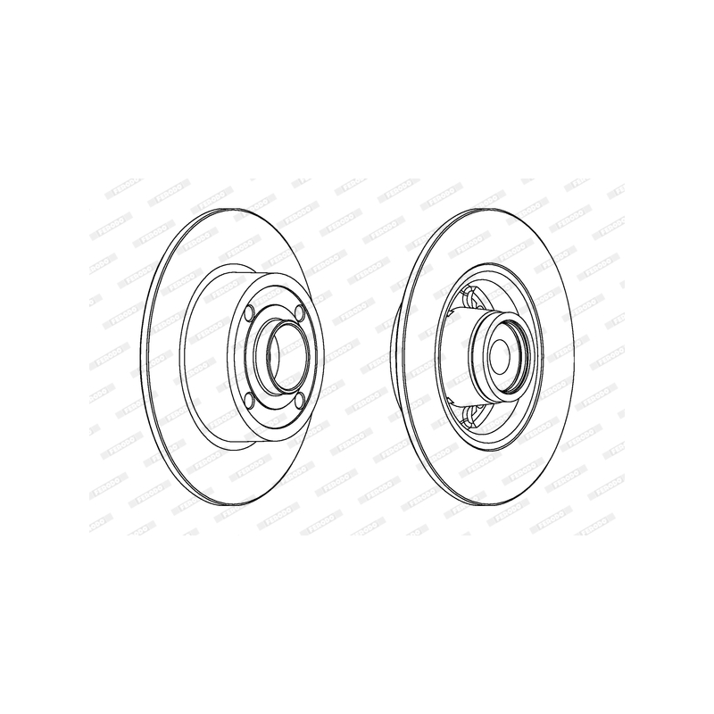 Disco freno asse posteriore - FERODO