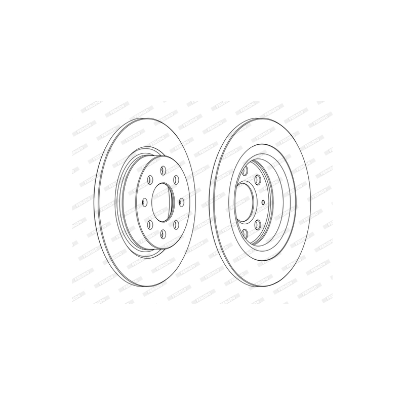 Disco freno asse posteriore - FERODO