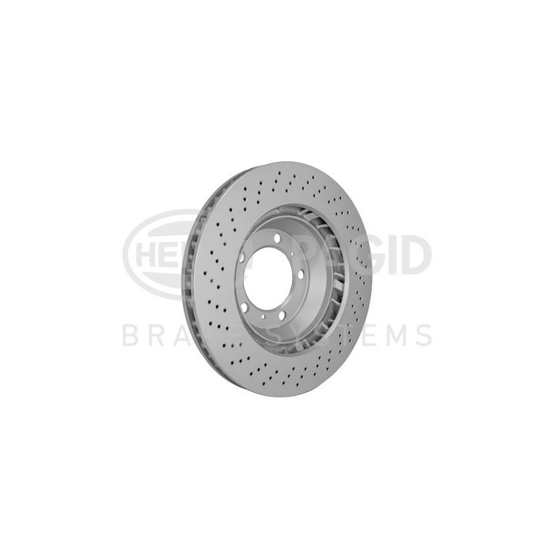 Disco freno asse anteriore - HELLA BRAKE