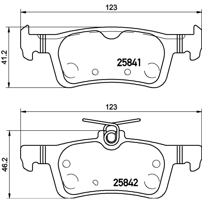 Pastiglie freno asse posteriore - BREMBO