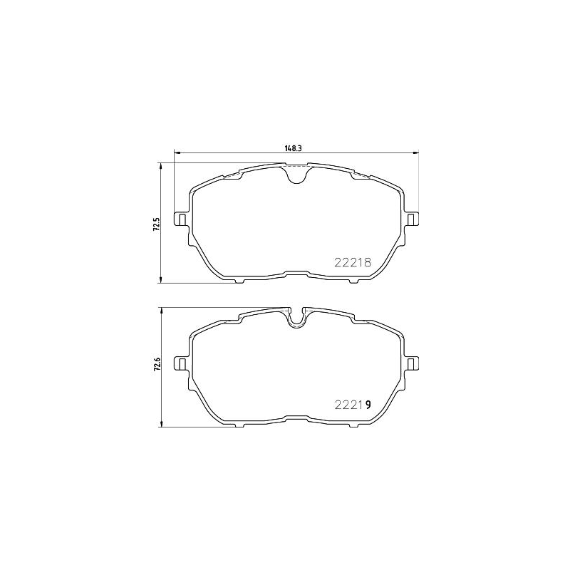 Pastiglie freno asse anteriore - BREMBO