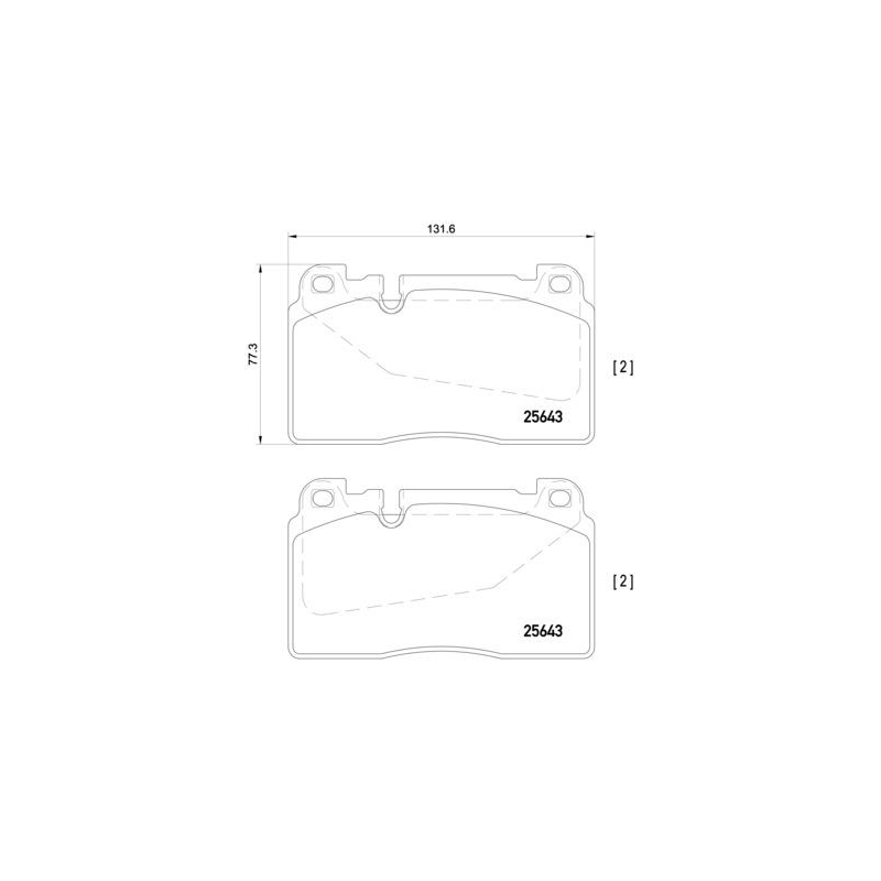 Pastiglie freno asse anteriore - BREMBO